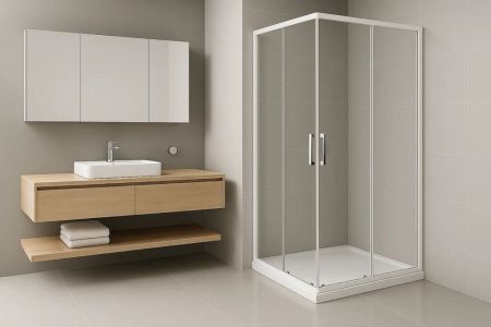 Душевой уголок Royal Bath RB HPD-T 85х75х200 (прозрачное), артикул RB7585HPD-T