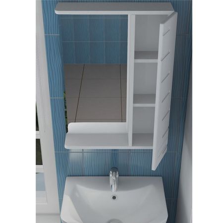 Зеркало со шкафом Vigo Diana 50 R с подсветкой Белое