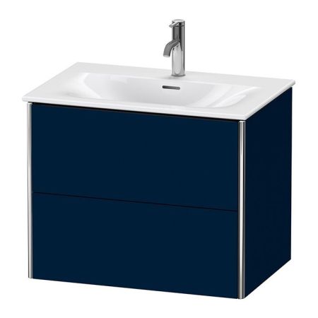 Duravit XSquare Тумба подвесная под раковину # 234473, 2 яшика, 560x710x478мм, цвет Night Blue SaM, артикул XS432309898