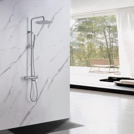 Душевая стойка Allen Brau Priority 5.31A10-00 хром, артикул 5.31A10-00