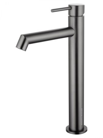 Смеситель для раковины высокий WONZON & WOGHAND, Темный графит (WW-H1064-BGG), артикул WW-H1064-BGG