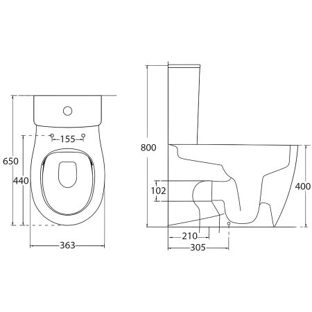 Чаша напольного унитаза Allen Brau Fantasy 4.11009.20 белый глянец, артикул 4.11009.20