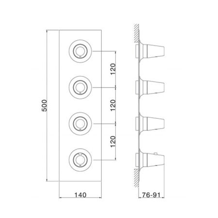 Внутрення часть, Cisal, Kawa, назначение-смеситель для душа, артикул ZA01V30004