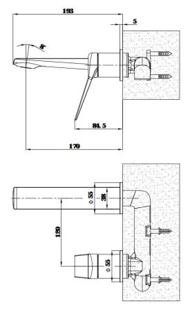 Смеситель для раковины ESKO SHA28, артикул SHA28
