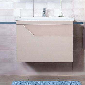 Тумба под раковину подвесная Бриклаер Брайтон бежевый, 70 см