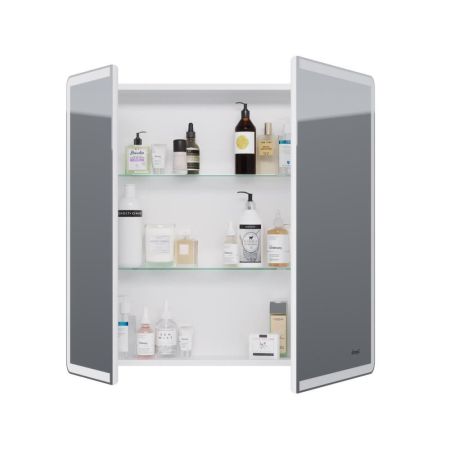 Зеркальный шкаф Dreja Point 80 см, белый, артикул 99.9034