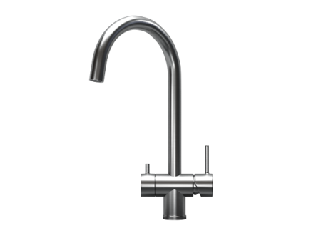 Смеситель для кухни GRANULA (7104, СТАЛЬ САТИН), артикул 7104, СТАЛЬ САТИН