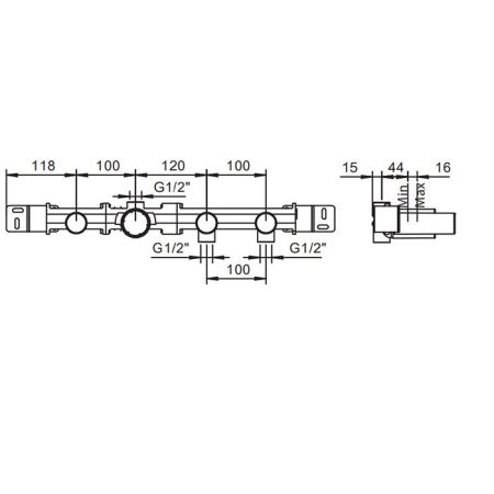 Внутрення часть, Fantini, Icona Classic, назначение-для ванны/душа, стандарт подвода воды-1/2", артикул 44 00 R017A