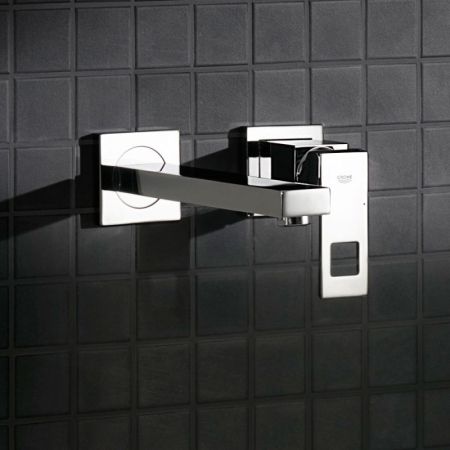 Смеситель для раковины  GROHE EUROCUBE 23447000 (хром, L-23,1), шт, артикул 23447000