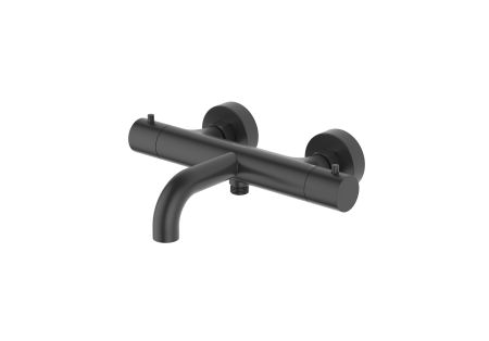 Термостатический смеситель для ванны AQUATEK, матовый черный AQ1343MB ЕВРОПА, артикул AQ1343MB