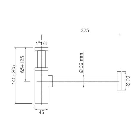 Fima Carlo Frattini Complementi Bagno Сифон для раковины, цвет: золото