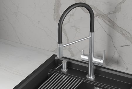 Смеситель для кухни GRANULA (8277, НЕРЖ), артикул 8277, НЕРЖ