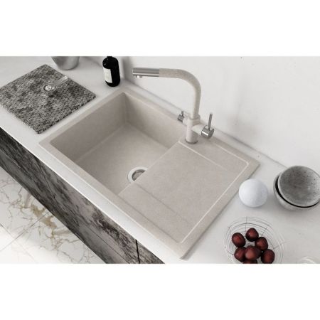 Кухонная мойка Dr. Gans ТЕХНО 25.030.D0760.408, серый, артикул 25.030.D0760.408