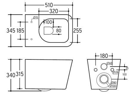 ALVA RIMLESS
Безободковый подвесной унитаз с горизонтальным выпуском в стену c легкосъемным сиденьем с функцией микролифт в комплекте  
Тип смыва: Каскадный
Размер: 510*345*340mm  
EWC700-114W, артикул EWC700-114W