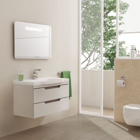 Зеркало SanVit Модерн 100 zmodern100 с подсветкой с кнопочным выключателем