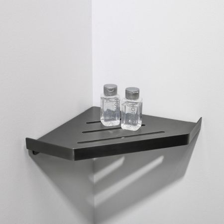 Полка металличеcкая угловая FIXSEN HI-TECH FX-841F, графит, артикул FX-841F