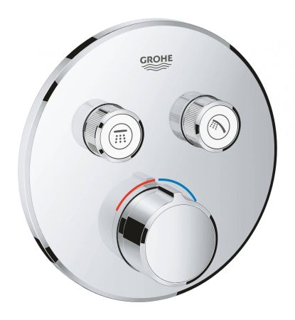 Внешняя часть смесителя GROHE Grohtherm SmartControl на 2 выхода, хром (29145000), артикул 29145000