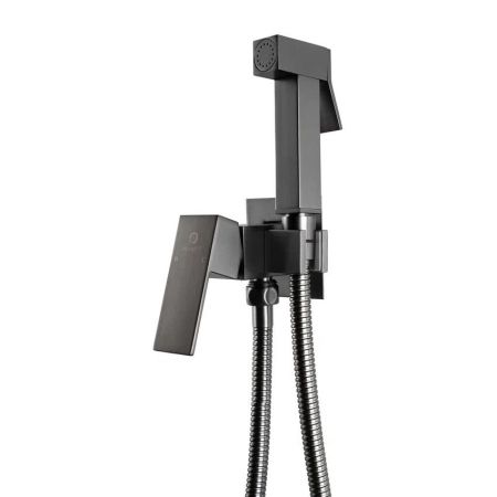 Гигиенический душ со смесителем встраиваемый FILARETE Fing FL101BG, графит