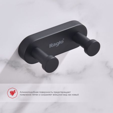Крючок для ванной комнаты Raglo R300.052.06, черный