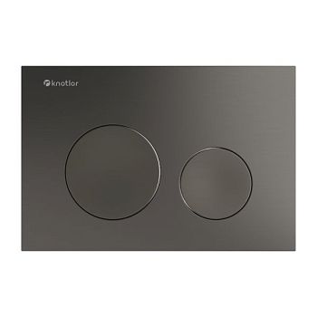 Клавиша смыва Knotlor BIS102GM, вороненая сталь