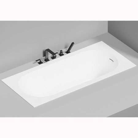 Ванна, Salini, Ornella Kit, ширина, мм-1700, глубина, мм-800, высота, мм-600, водоизмещение (л)-240, тип установки-встраиваемый, форма-овальная, диаметр слива, мм-52, ножки-есть, сифон, интегрированный слив-перелив-в комплекте, донный клапан "Click-Clack", артикул 102414G