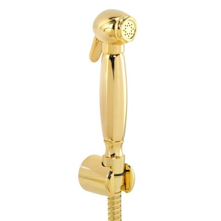 KARINA Гигиенический душ.набор, лейка/держатель/шланг латунь, золото, артикул 20107