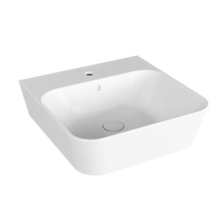 AZZURRA BUILD  раковина подвесная/накладная  50х50х16 см с 1 отв. под смеситель , цвет белый