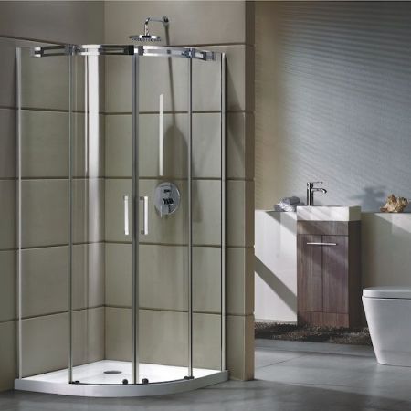 Душевой уголок Grossman GR-4100 190x100 профиль Хром стекло прозрачное, артикул GR-4100