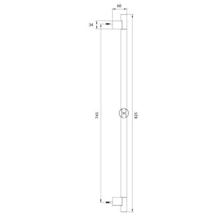 Штанга для душа OMNIRES DR09CR (хром) Штанга для душа OMNIRES DR09CR (хром)