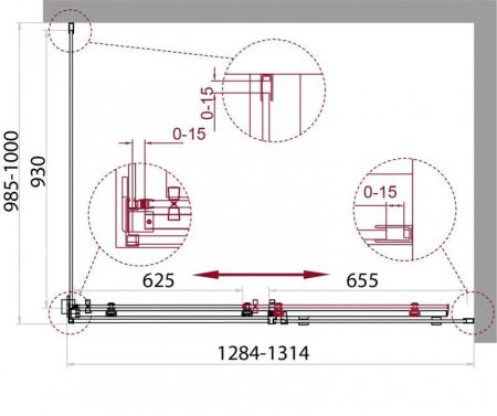 Душевой уголок BelBagno ACQUA-AH-1-150/90-C-NERO ACQUA-AH-1-150/90-C-NERO BelBagno, артикул ACQUA-AH-1-150/90-C-NERO