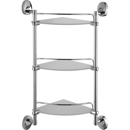 Полка стеклянная угловая FASHUN A1607-3, хром, артикул A1607-3