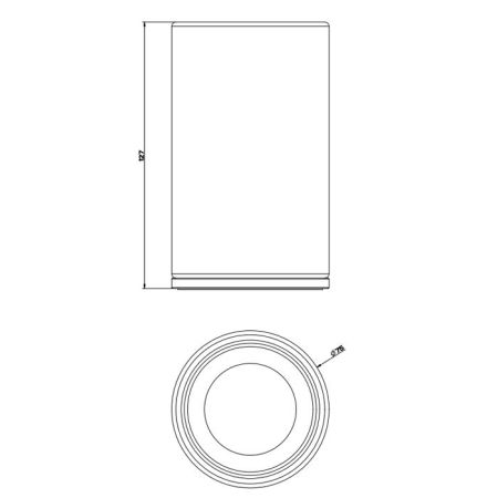 GESSI INCISO Стакан настольный, цвет: белый/finox