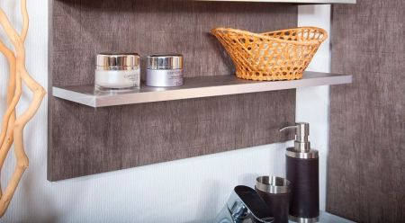 Зеркальный шкаф Бриклаер Карибы 75 Дуб антик/сатин, артикул 4620750418908