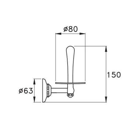 Stella Italica Держатель запасного рулона туалетной бумаги, подвесной 1035 цвет: хром, артикул IT 10016 CR00