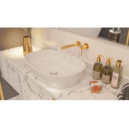 Умывальник WHITECROSS Opal 56x38 (белый глянец) иск. камень