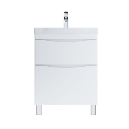 M80FSX0652WG Like, База под раковину, напольная, 65 см, 2 ящика, белый, глянцевая, шт, артикул M80FSX0652WG