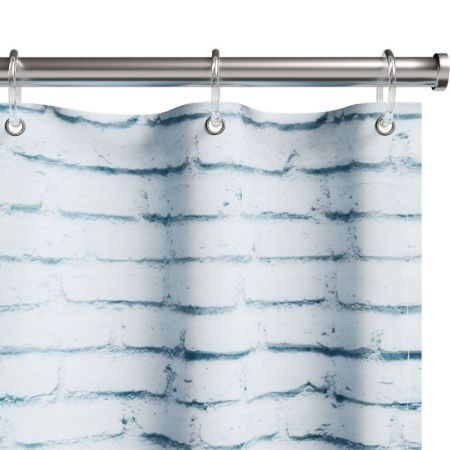 Шторка для ванной комнаты, кирпич, LOFT