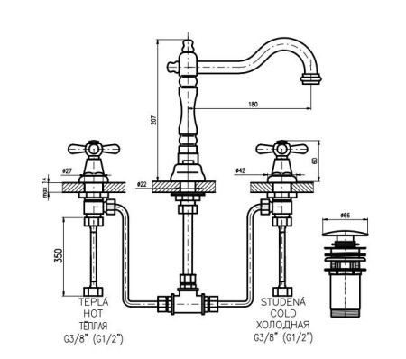 Смеситель для раковины Rav Slezak Morava MK832.5