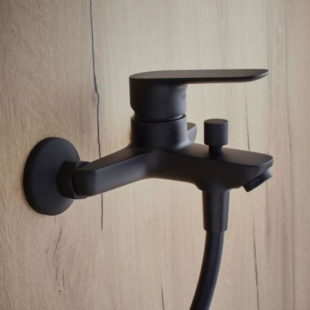 Смеситель для ванны с душем  JACOB DELAFON OSCAR E29844-BL (черный, L-15,8), шт, артикул E29844-BL