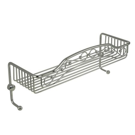 COMPLEMENTI Решетка большая одинарная с двумя крючками L40xP15xH15 см., хром, артикул 22035
