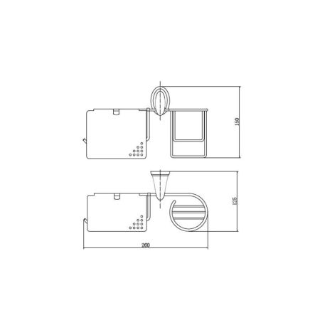 Держатель для туалетной бумаги FASHUN A1503-1, хром