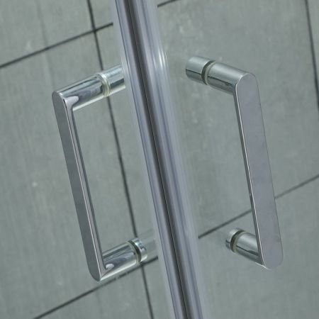 Душевой уголок Orange E04-100TCR 100x100 профиль Хром стекло прозрачное, артикул E04-100TCR