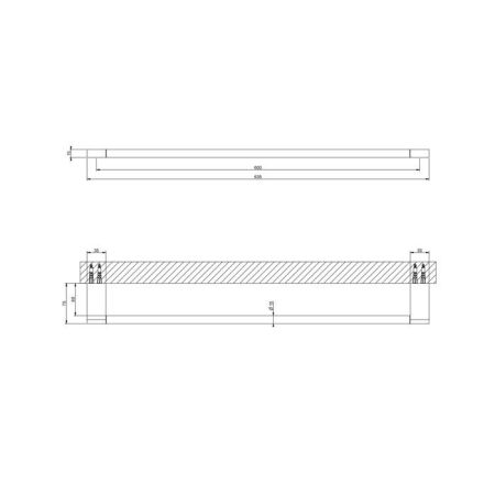 GESSI Origini Полотенцедержатель, 60 см, цвет хром, артикул 66504#031