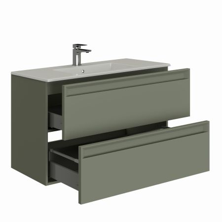 Тумба под раковину Allen Brau Eclipse 80 1.E1002.CGM 2.0 олива матовый, артикул 1.E1002.CGM 2.0