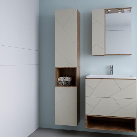 Ниша для пенала Бриклаер КРИСТАЛЛ 35 см, дуб крафт табачный