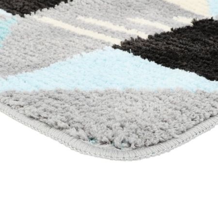 Коврик для ванной комнаты FIXSEN VISA FX-5005Z, серо-бирюзовый, артикул FX-5005Z