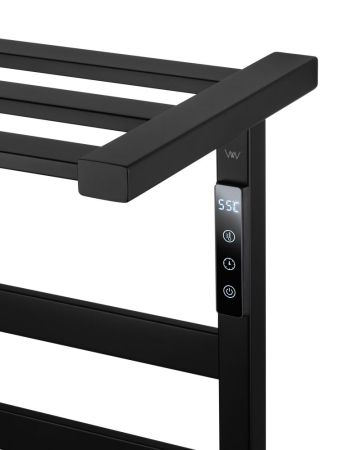 Полотенцесушитель электрический WONZON & WOGHAND FRANKFURT, Черный матовый (WW-A1026-MB), артикул WW-A1026-MB