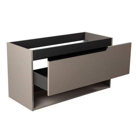 Комплект мебели Visobath Eleven, 1000 мм левый, цвет кварцевый матовый лак (Quarzo), артикул 76073/Quarzo/EL