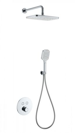 Душевая система с термостатом встраиваемая WONZON & WOGHAND, Хром (WW-D2017-A-CR), артикул WW-D2017-A-CR
