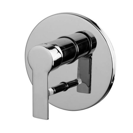 Смеситель для душа, Fima Carlo Frattini, Mast, тип открывания воды-однорычажный, монтаж-настенный встраиваемый, с переключателем на 2 источника, внутренняя часть-необходимо заказать, с переключателем, цвет-хром, артикул F3139X2CR